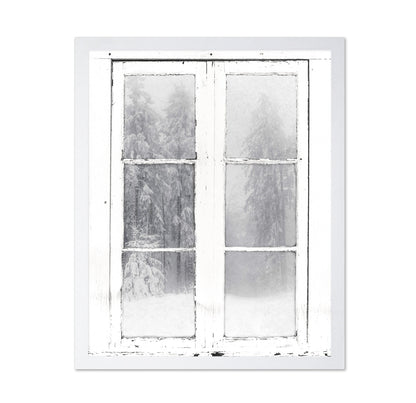 Snow Window View