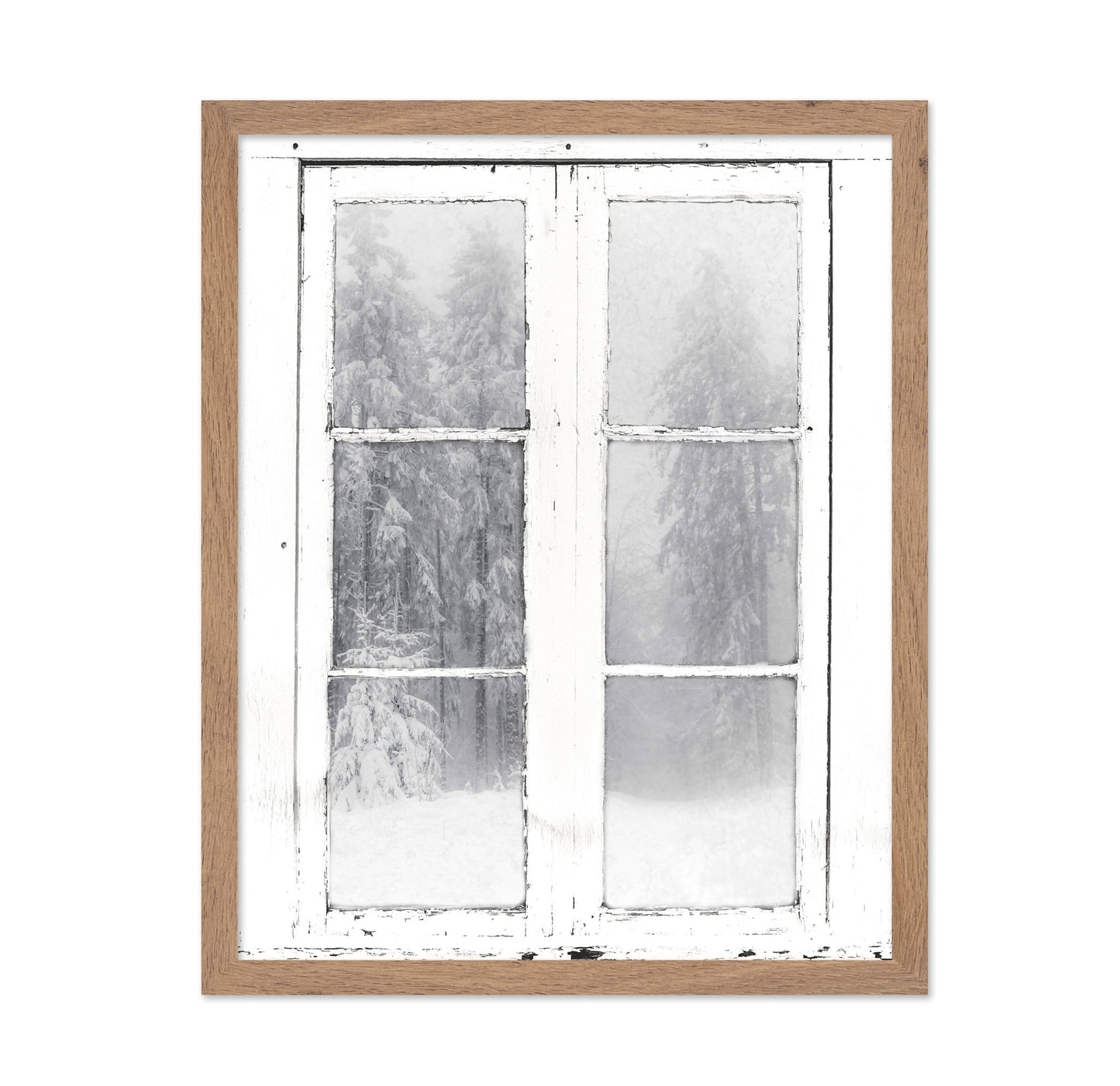 Snow Window View