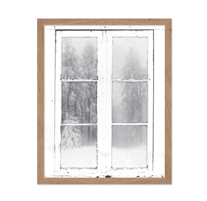 Snow Window View