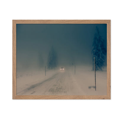 Winter Fog Road
