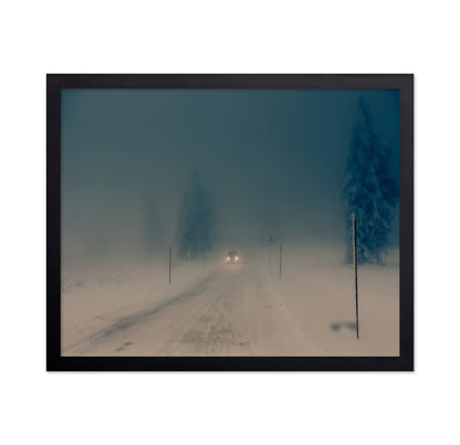 Winter Fog Road