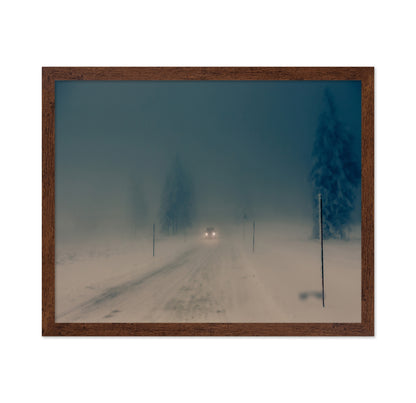 Winter Fog Road