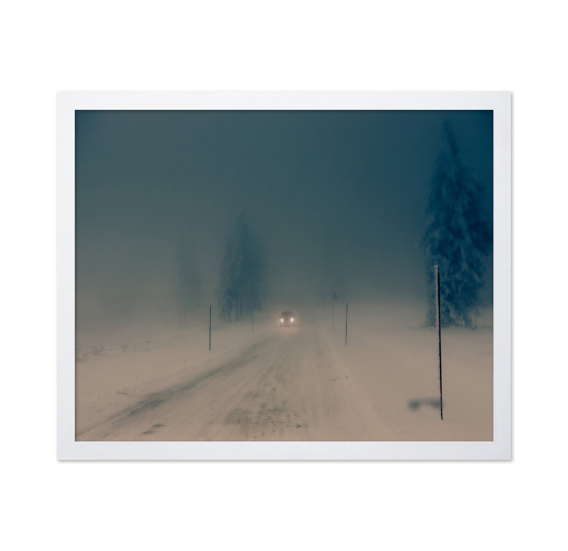 Winter Fog Road
