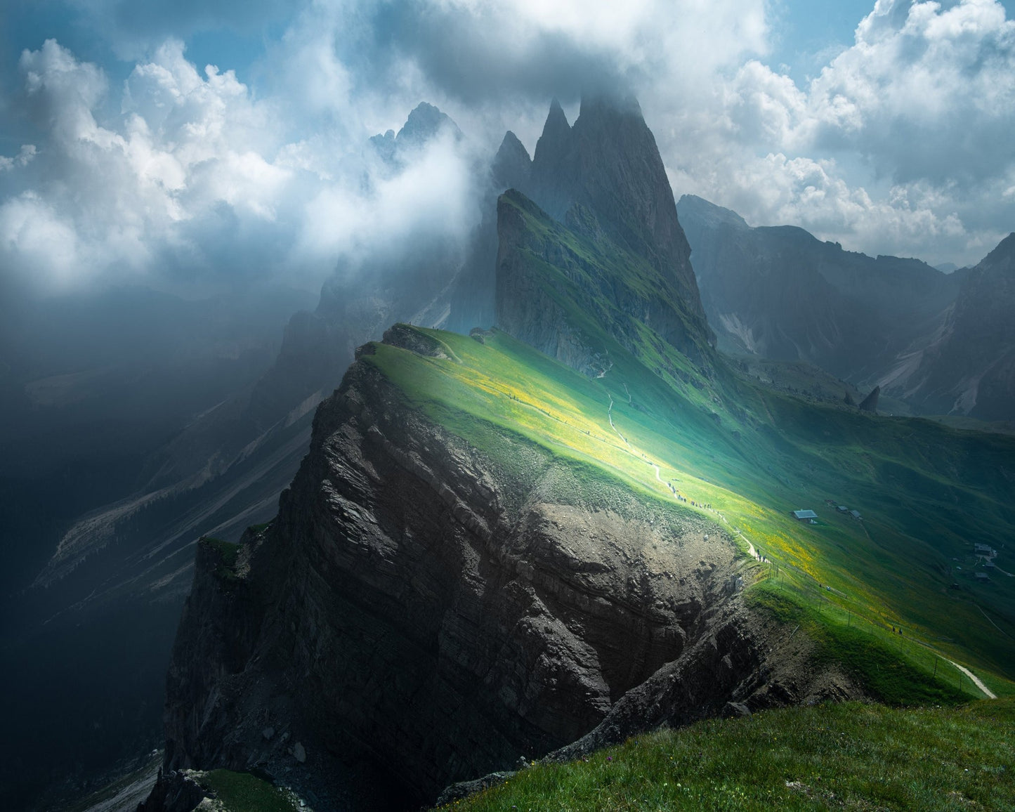 Sunlit Ridge Path