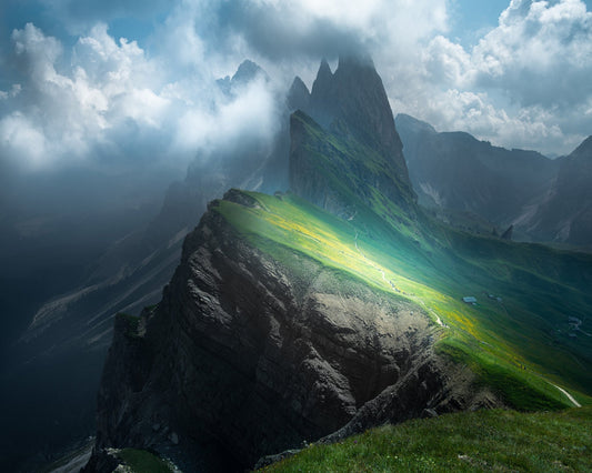 Sunlit Ridge Path