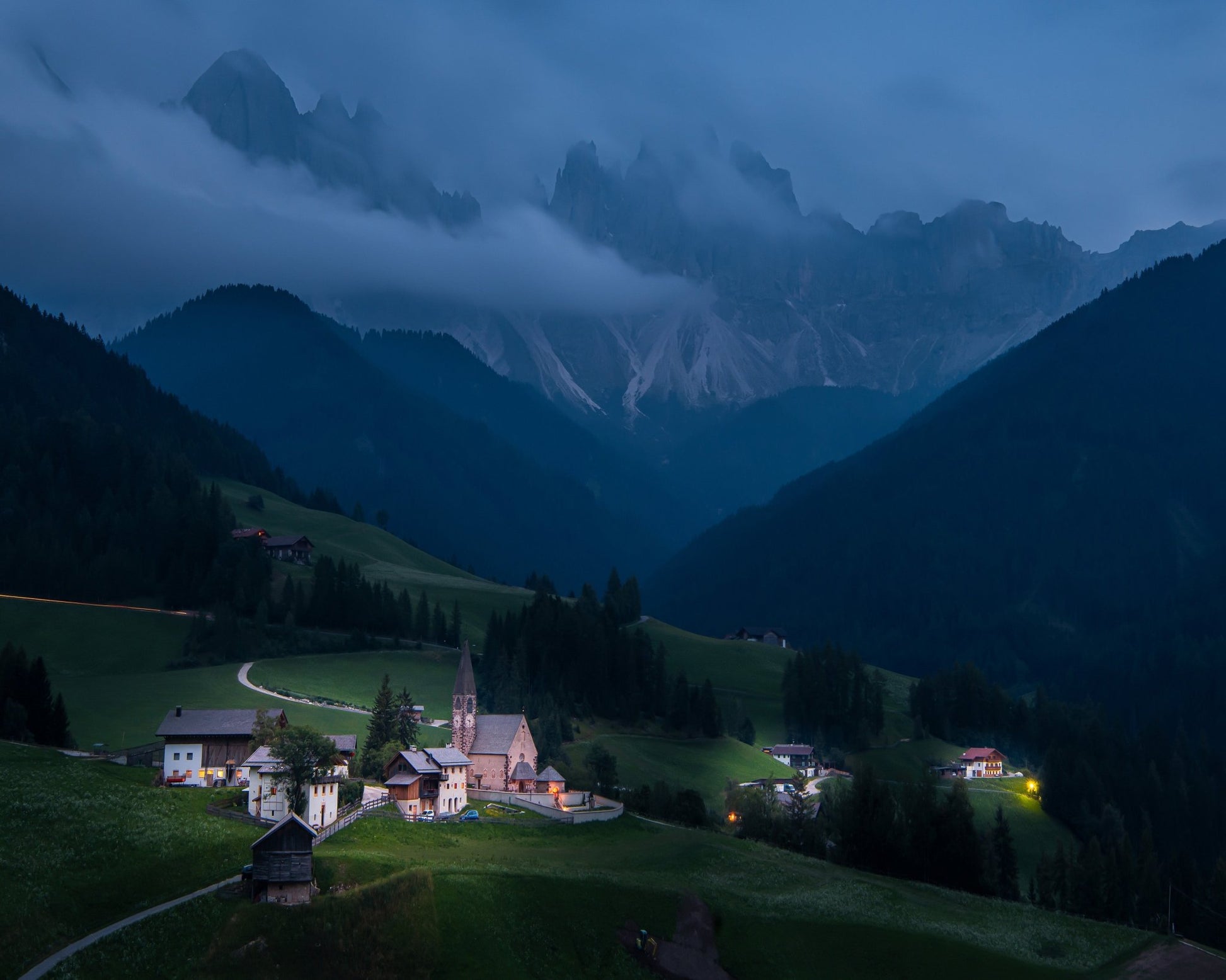 Alpine Village Dusk