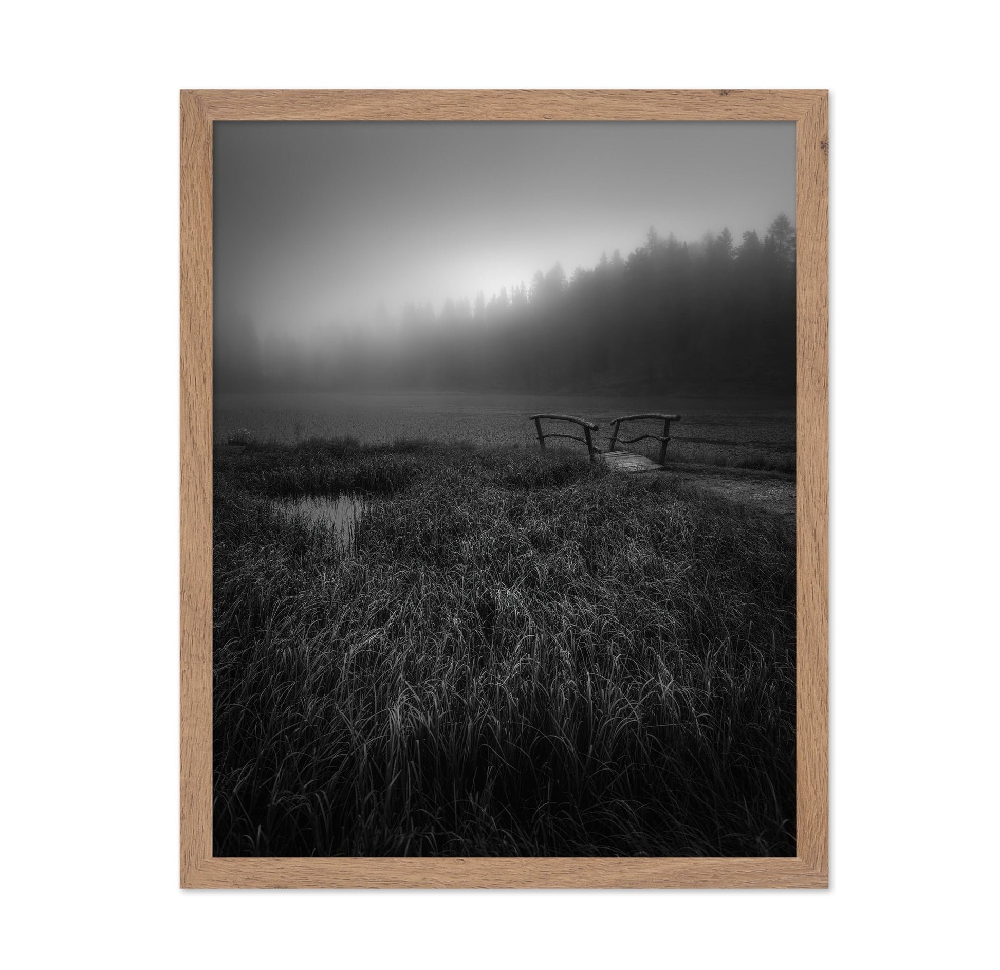 Misty Lake Bridge