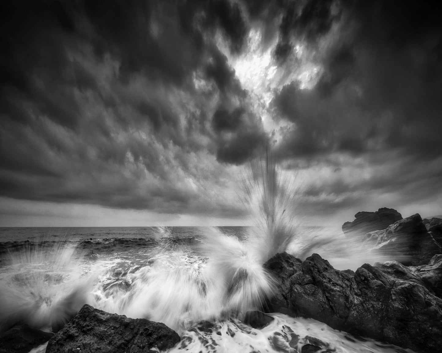 Title: Storm Wave Impact