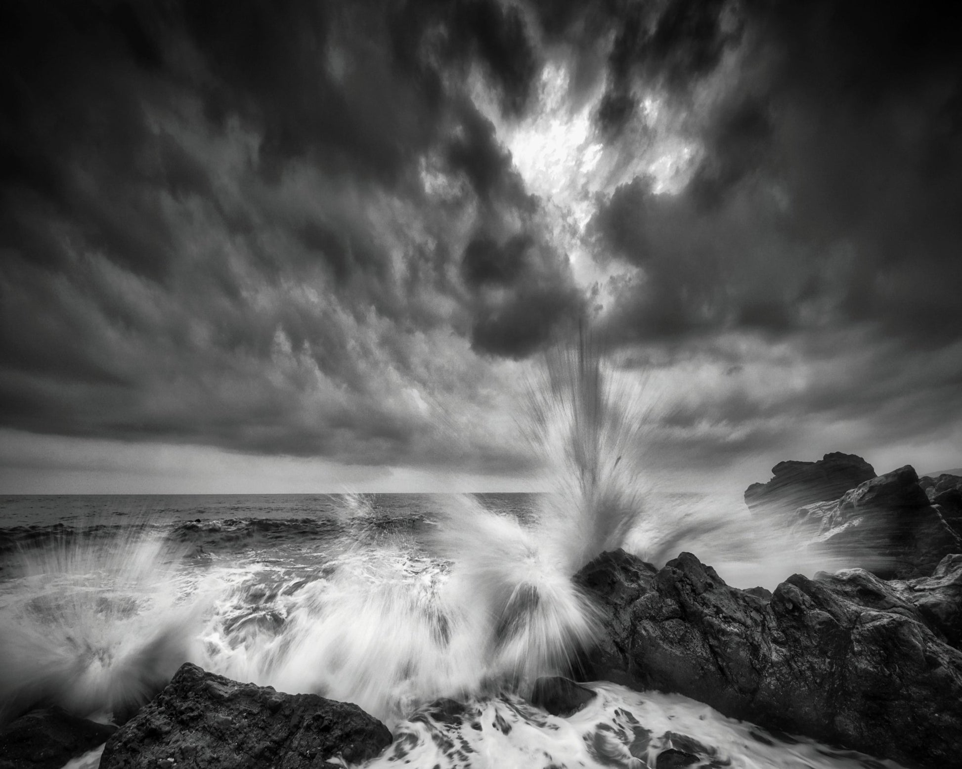 Title: Storm Wave Impact