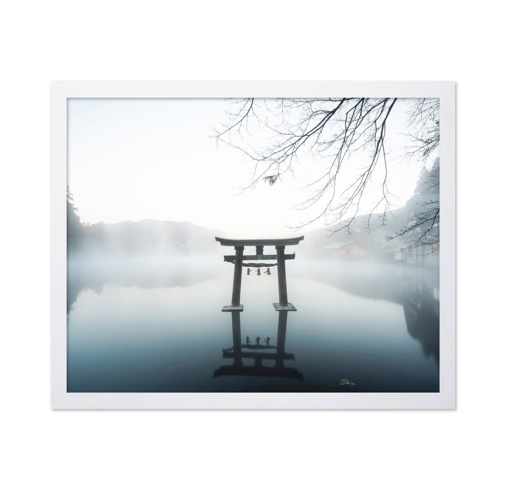 Misty Torii Reflection