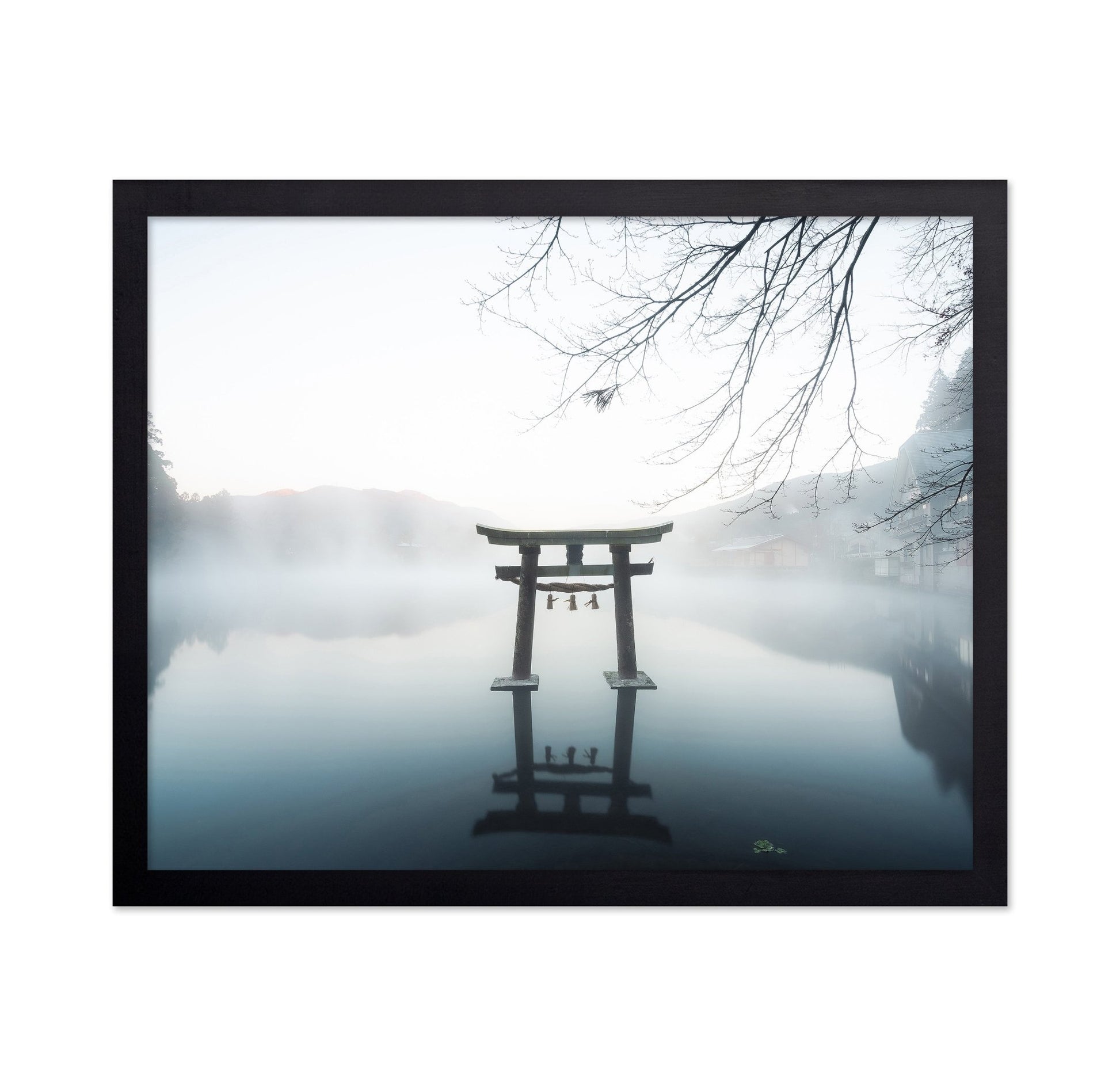 Misty Torii Reflection