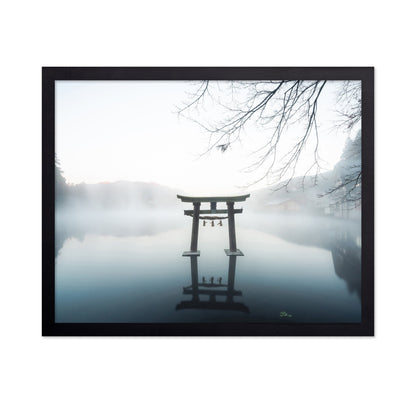 Misty Torii Reflection