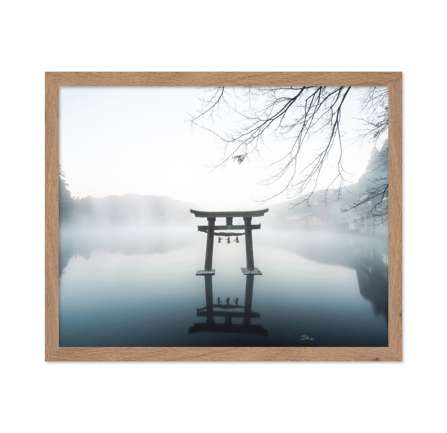 Misty Torii Reflection