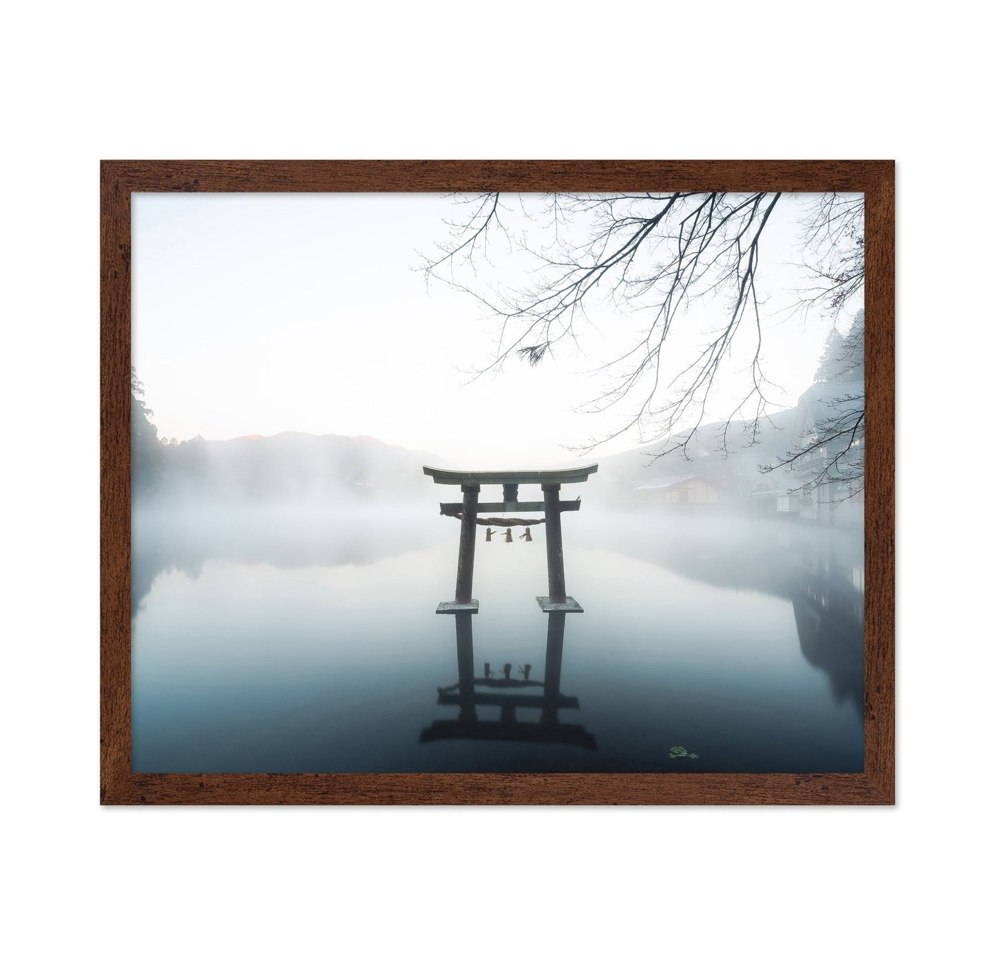 Misty Torii Reflection