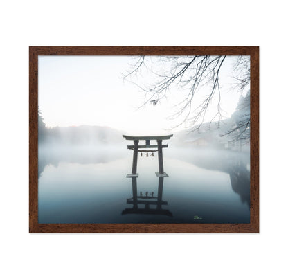Misty Torii Reflection