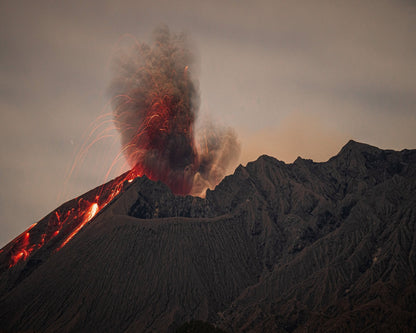 Erupting Volcano Fire