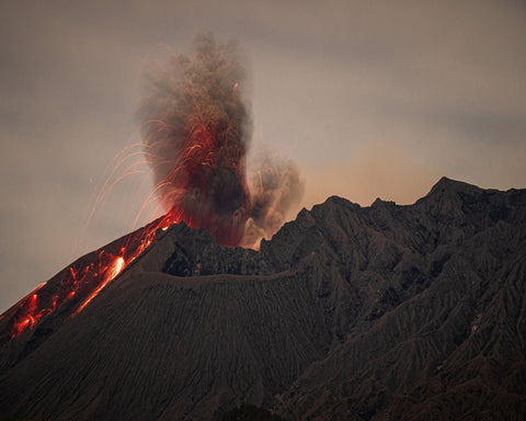 Erupting Volcano Fire