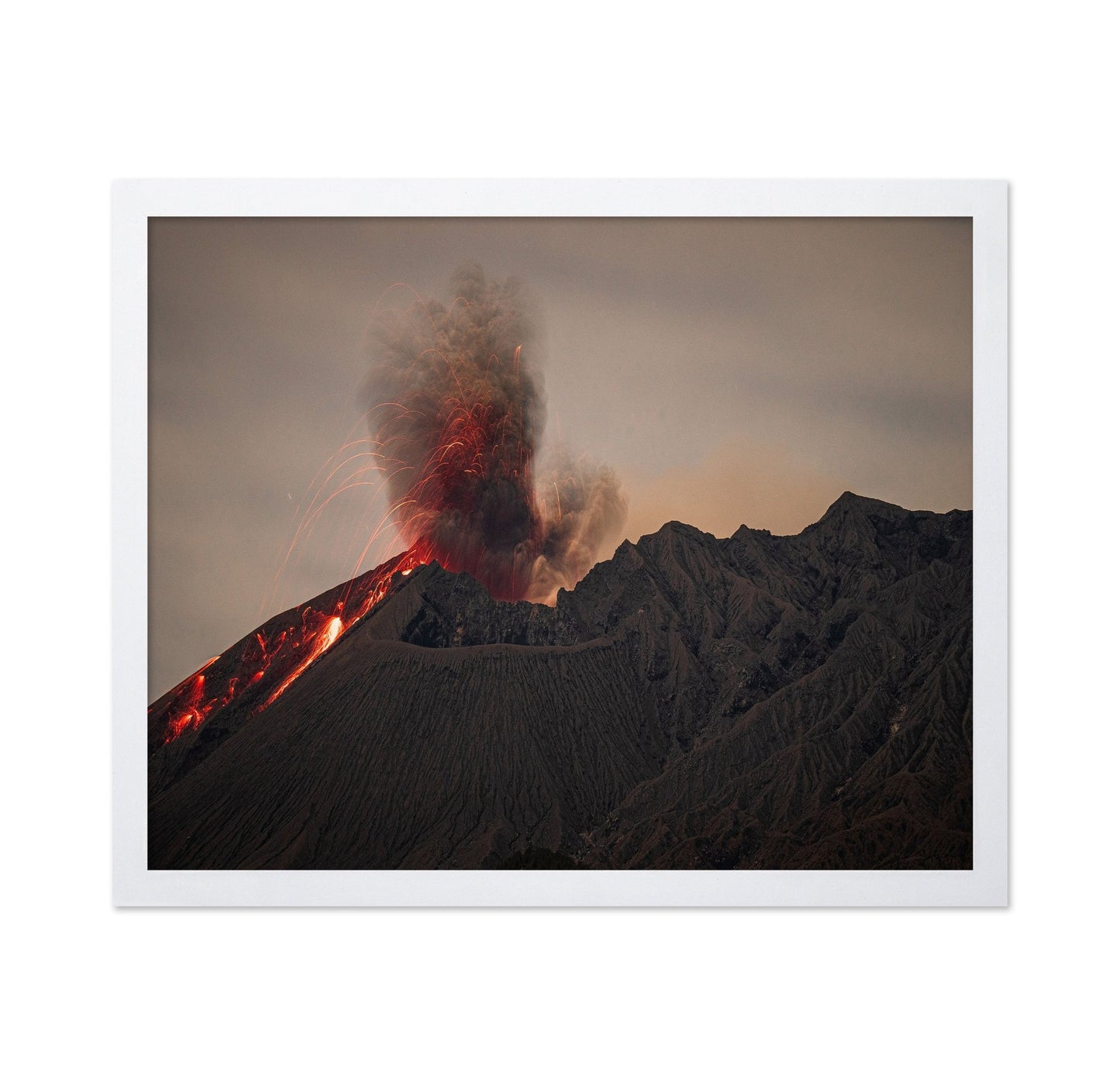 Erupting Volcano Fire