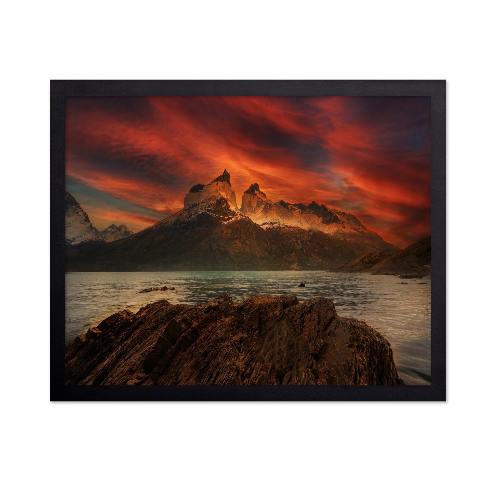 Fiery Mountain Peaks