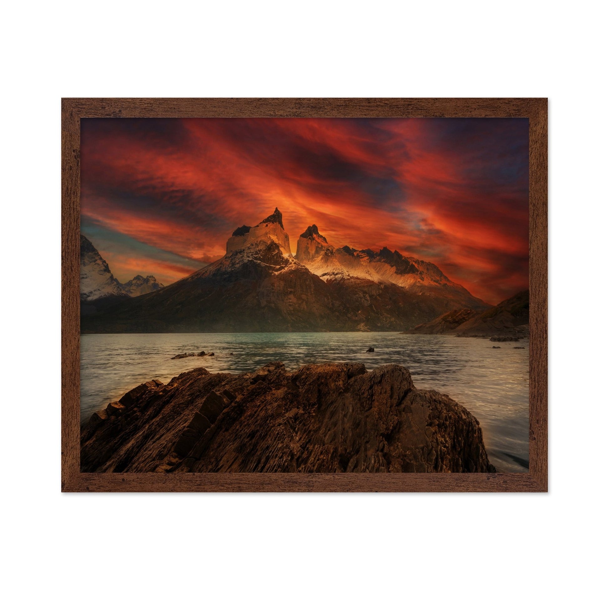 Fiery Mountain Peaks