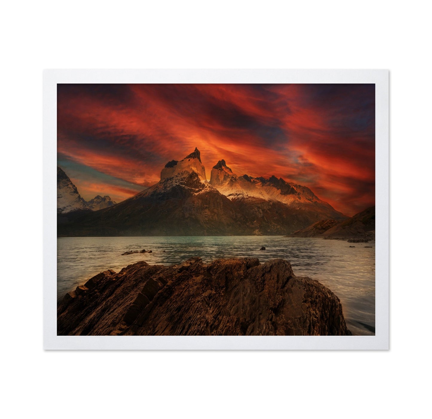 Fiery Mountain Peaks