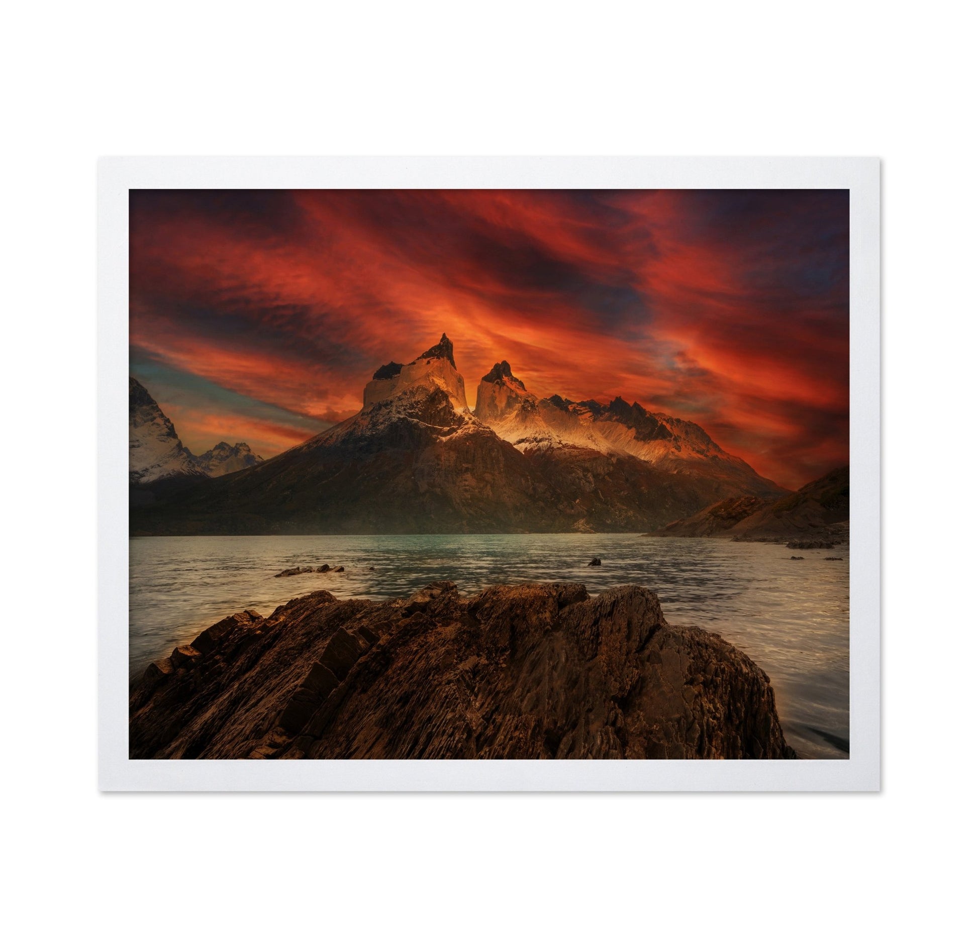 Fiery Mountain Peaks