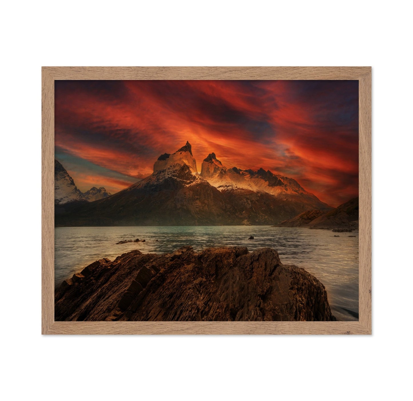 Fiery Mountain Peaks