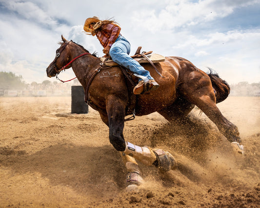 Barrel Racing Action No1