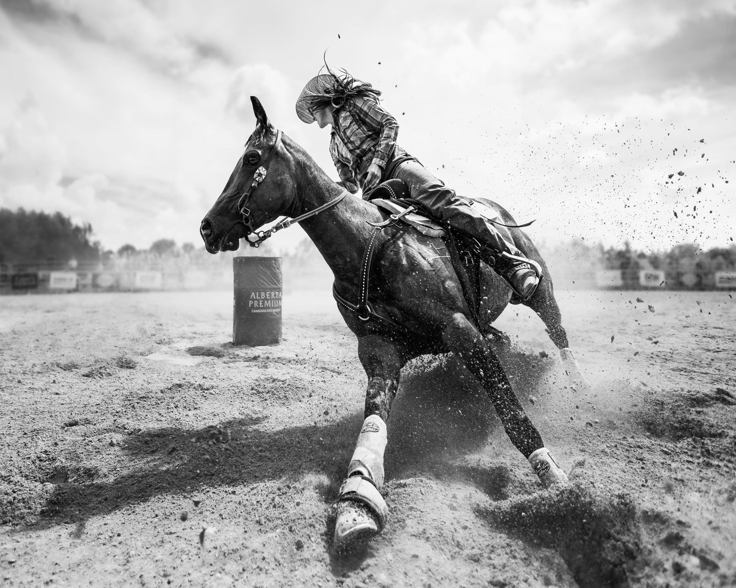 Barrel Racing Action No2