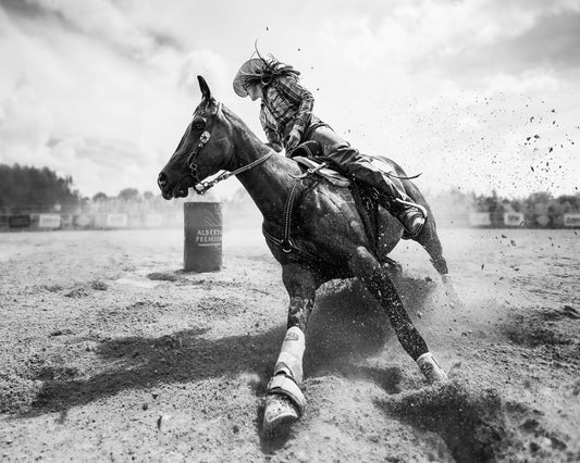 Barrel Racing Action No2