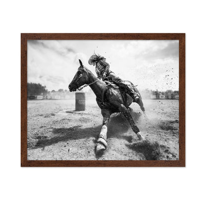 Barrel Racing Action No2