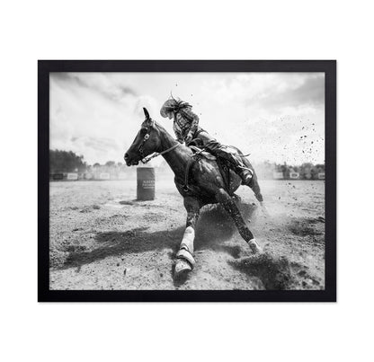 Barrel Racing Action No2