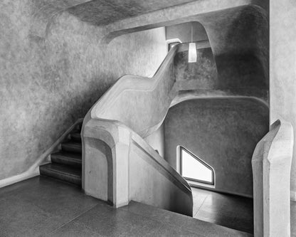 Curved Concrete Staircase