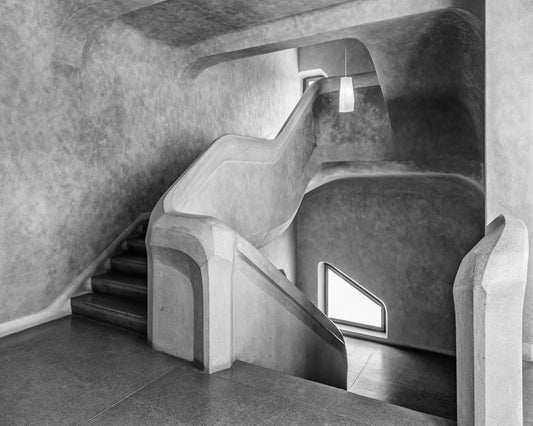 Curved Concrete Staircase