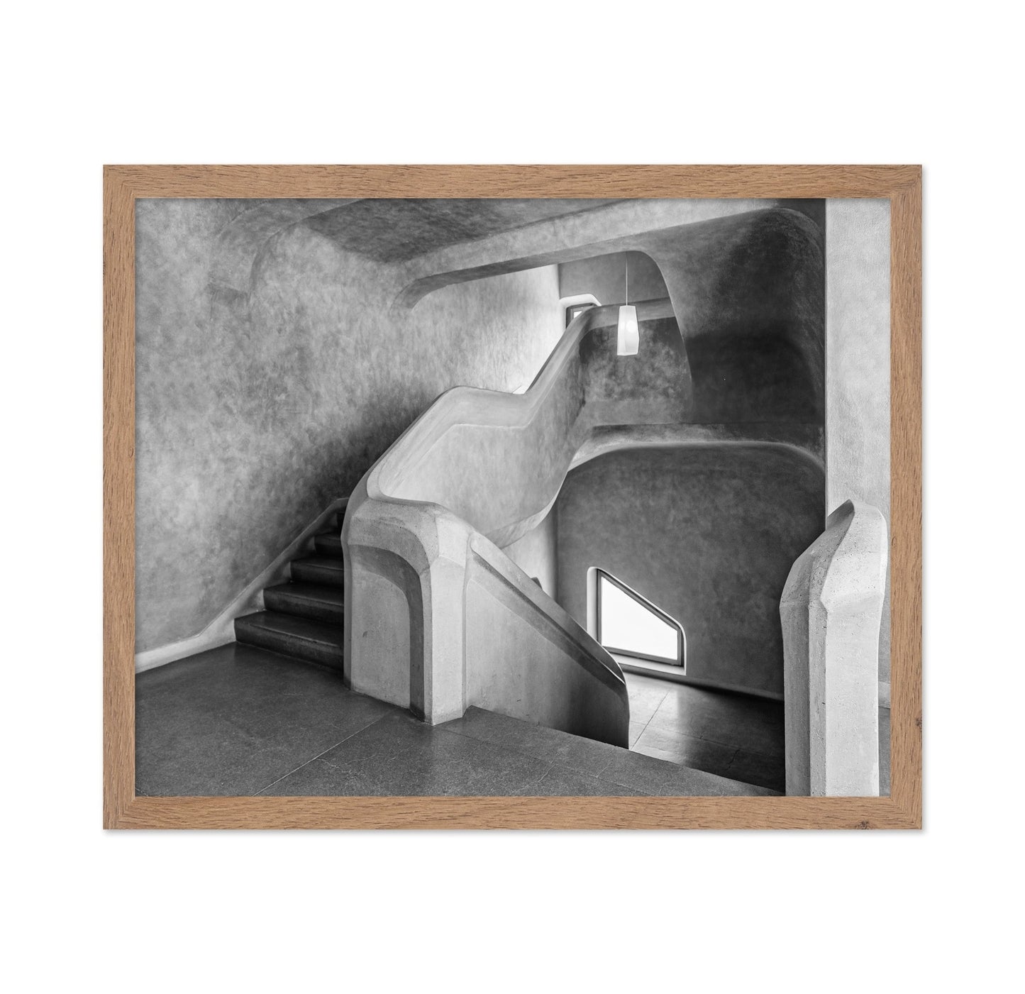 Curved Concrete Staircase