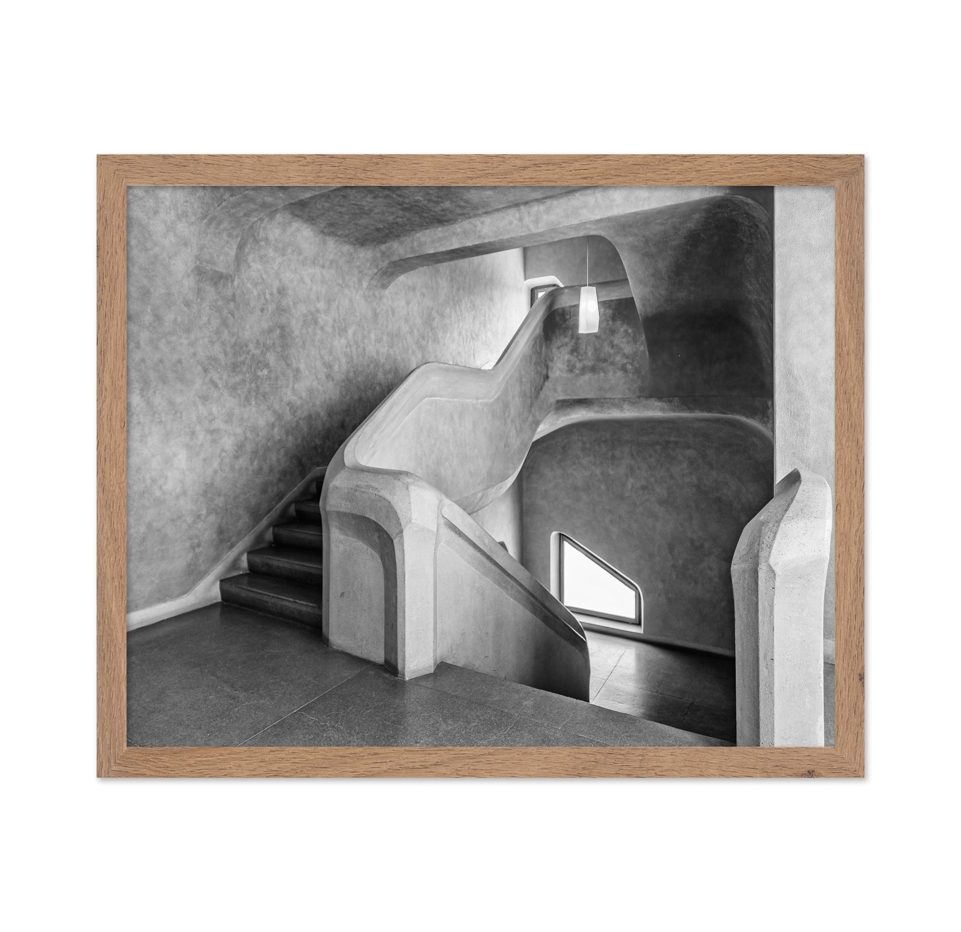 Curved Concrete Staircase