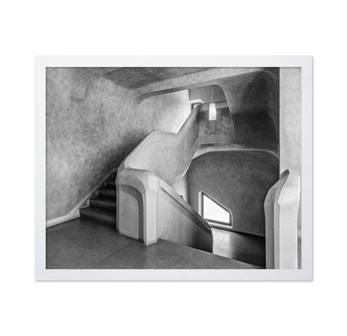 Curved Concrete Staircase