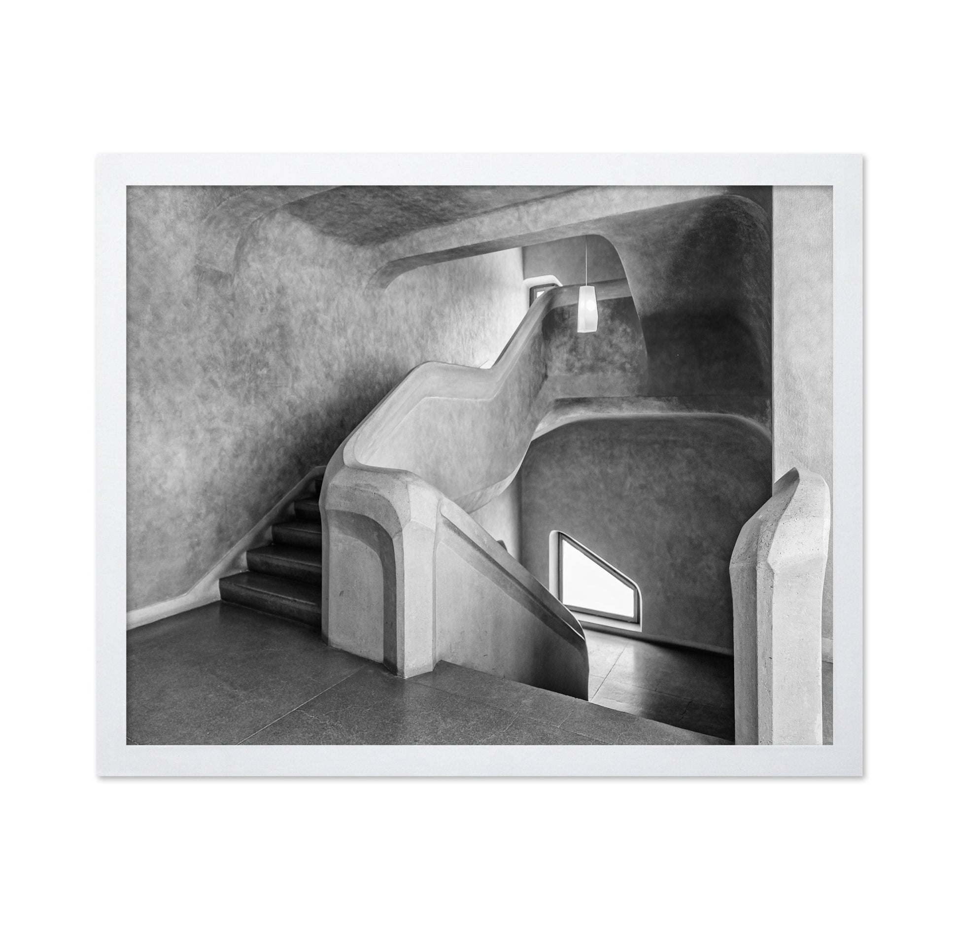 Curved Concrete Staircase