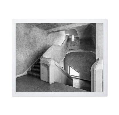 Curved Concrete Staircase