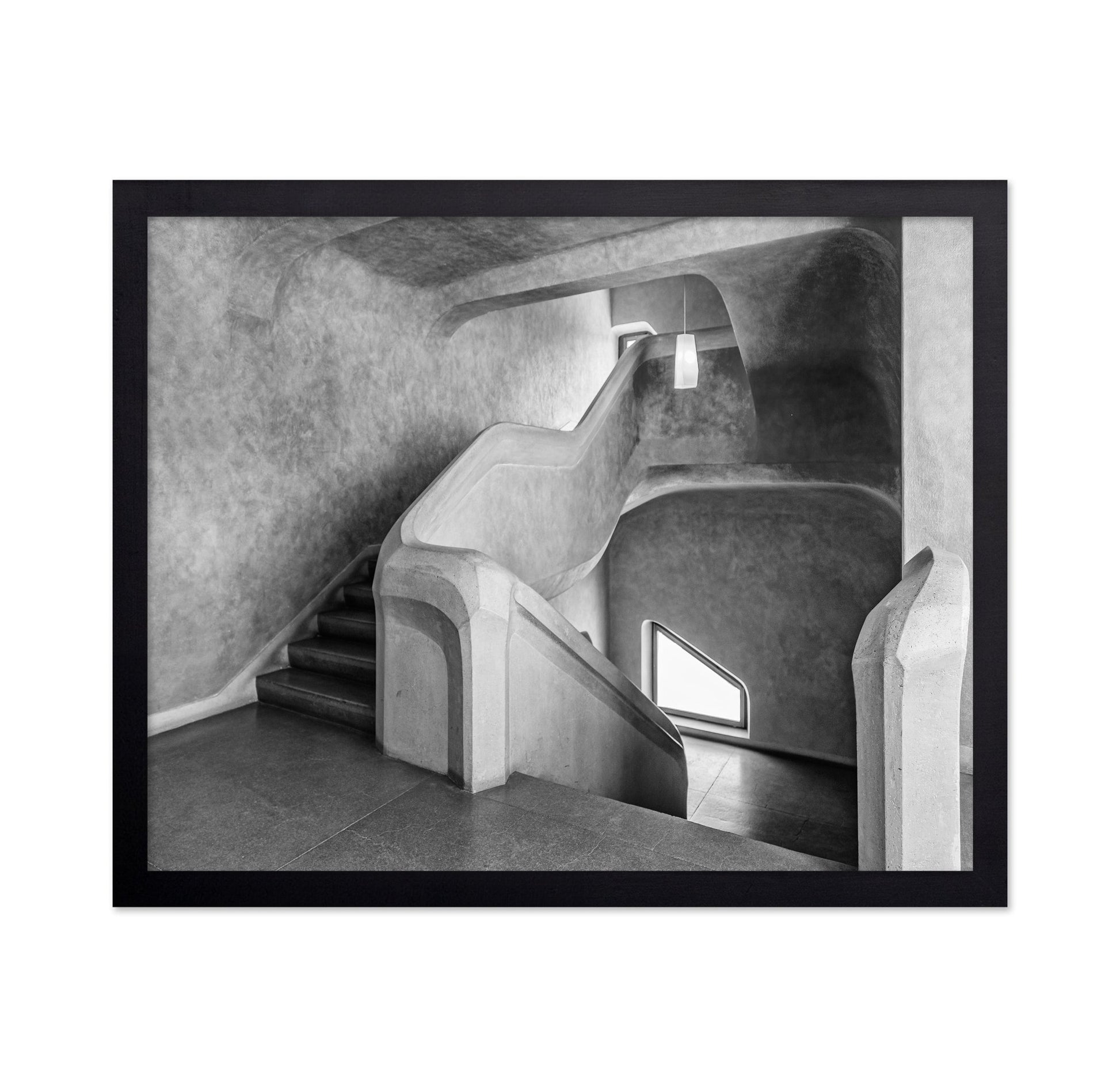 Curved Concrete Staircase