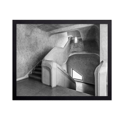 Curved Concrete Staircase