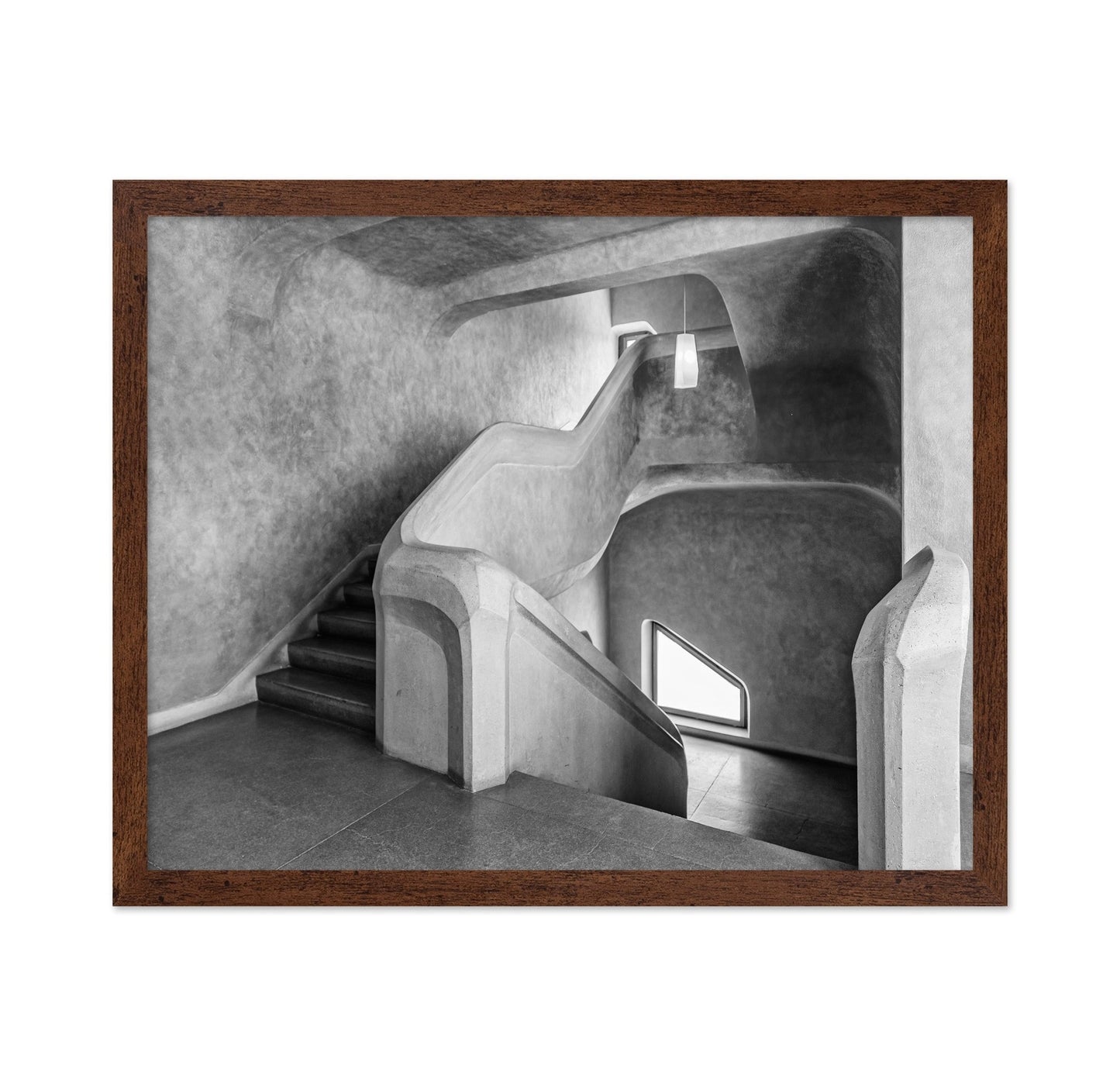 Curved Concrete Staircase