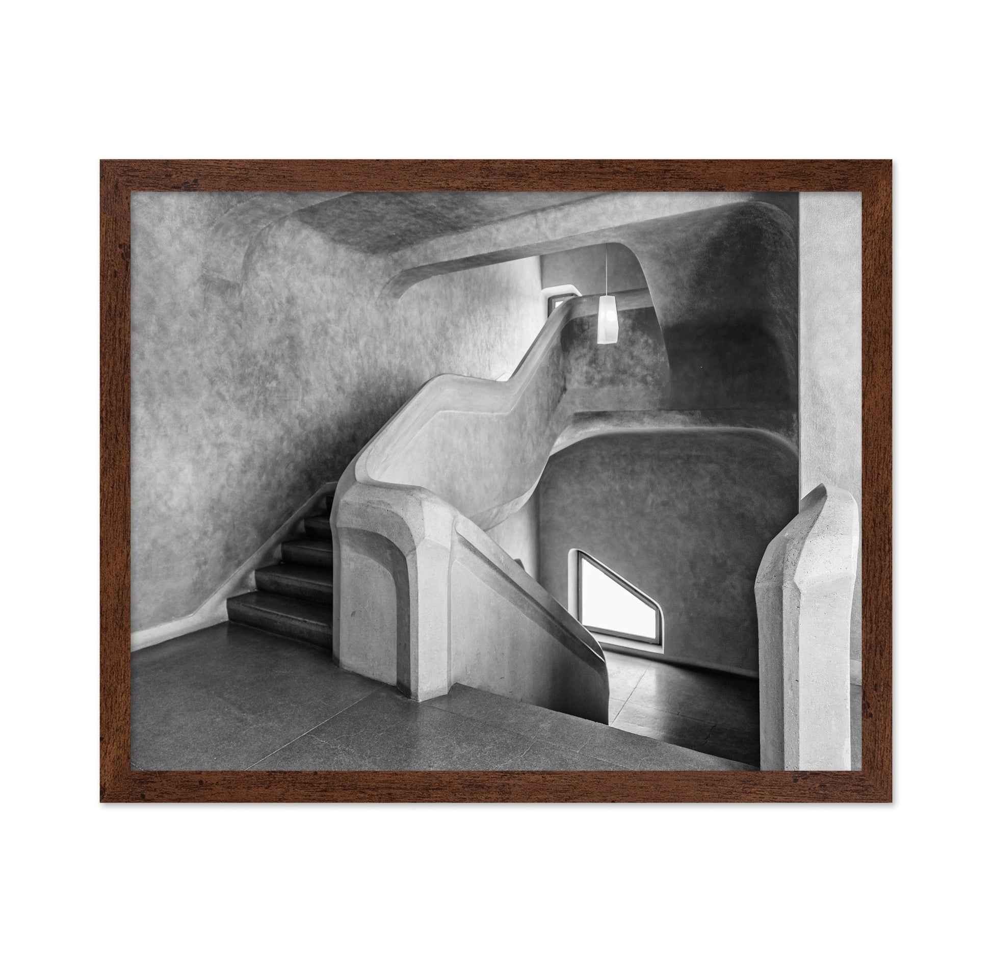 Curved Concrete Staircase