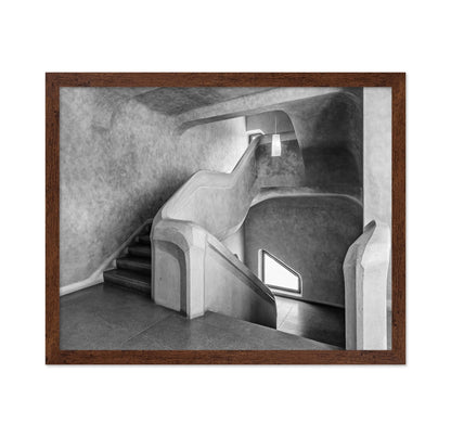 Curved Concrete Staircase