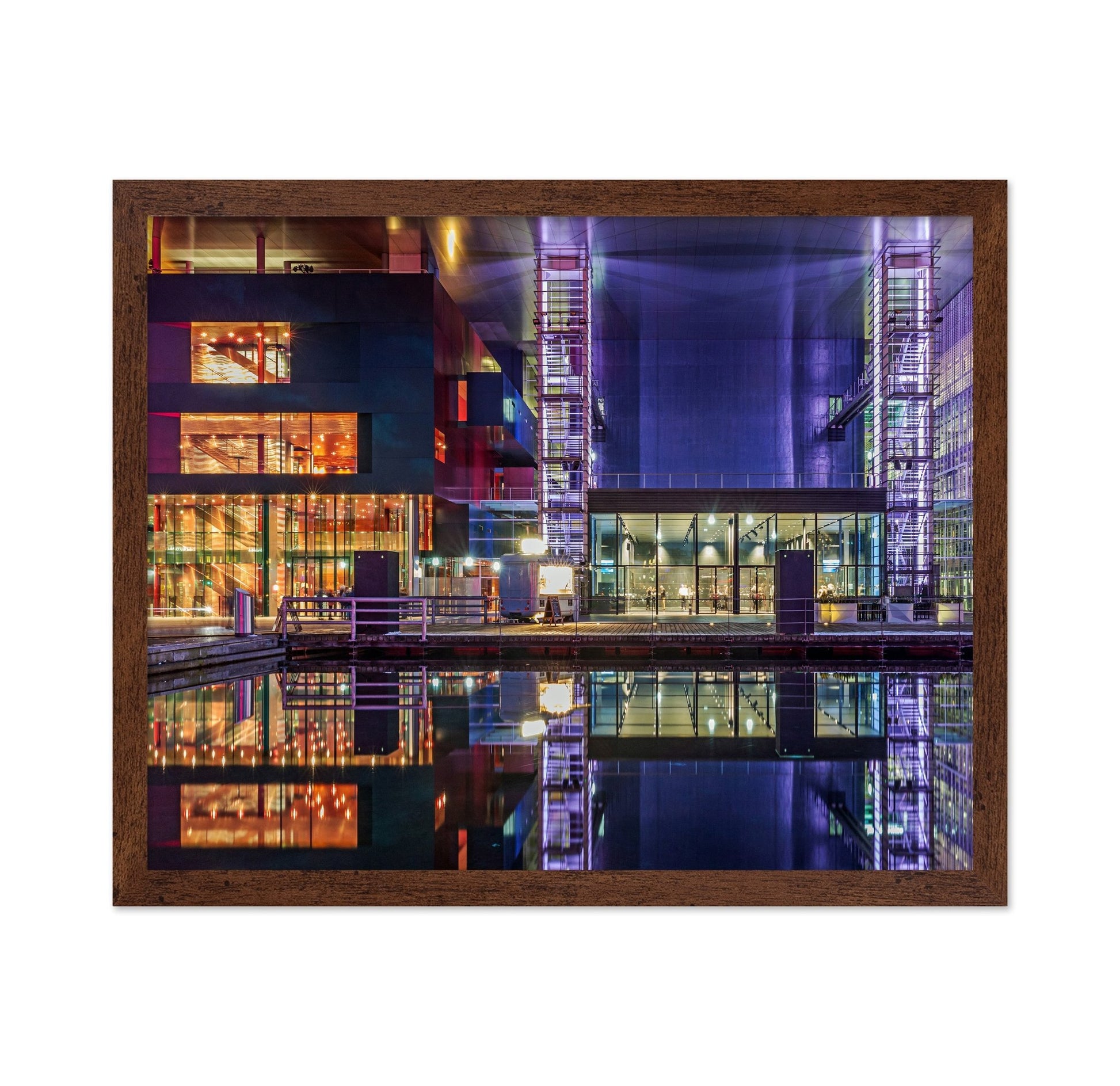 Neon Urban Reflection