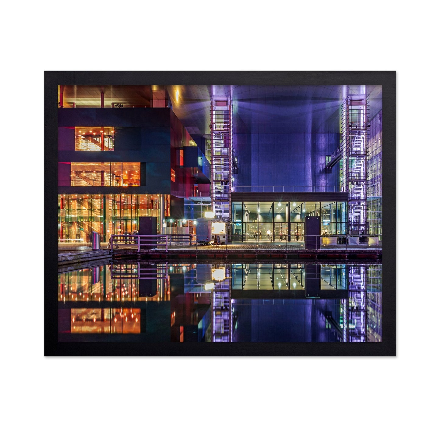 Neon Urban Reflection