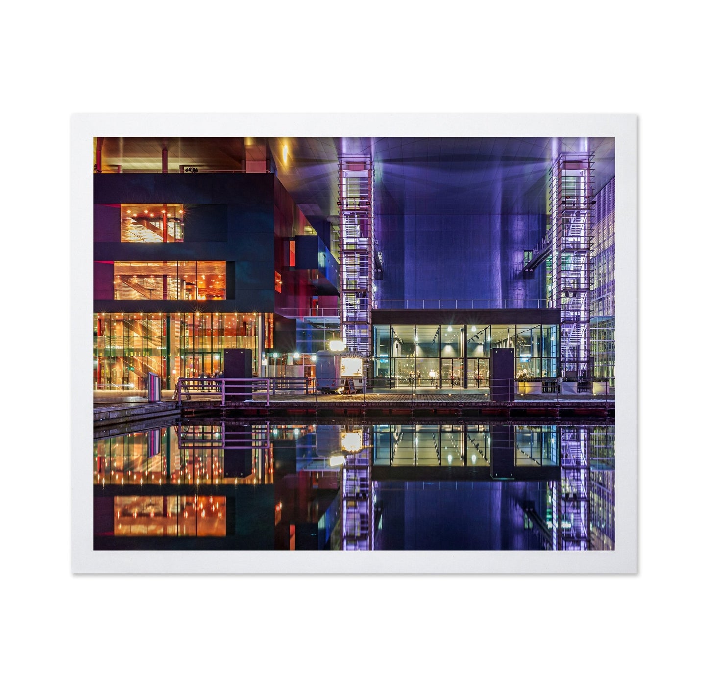 Neon Urban Reflection