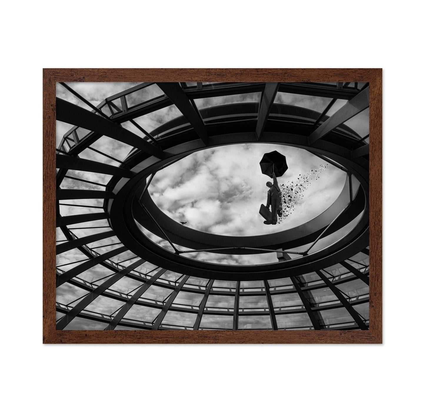 Floating Umbrella Man