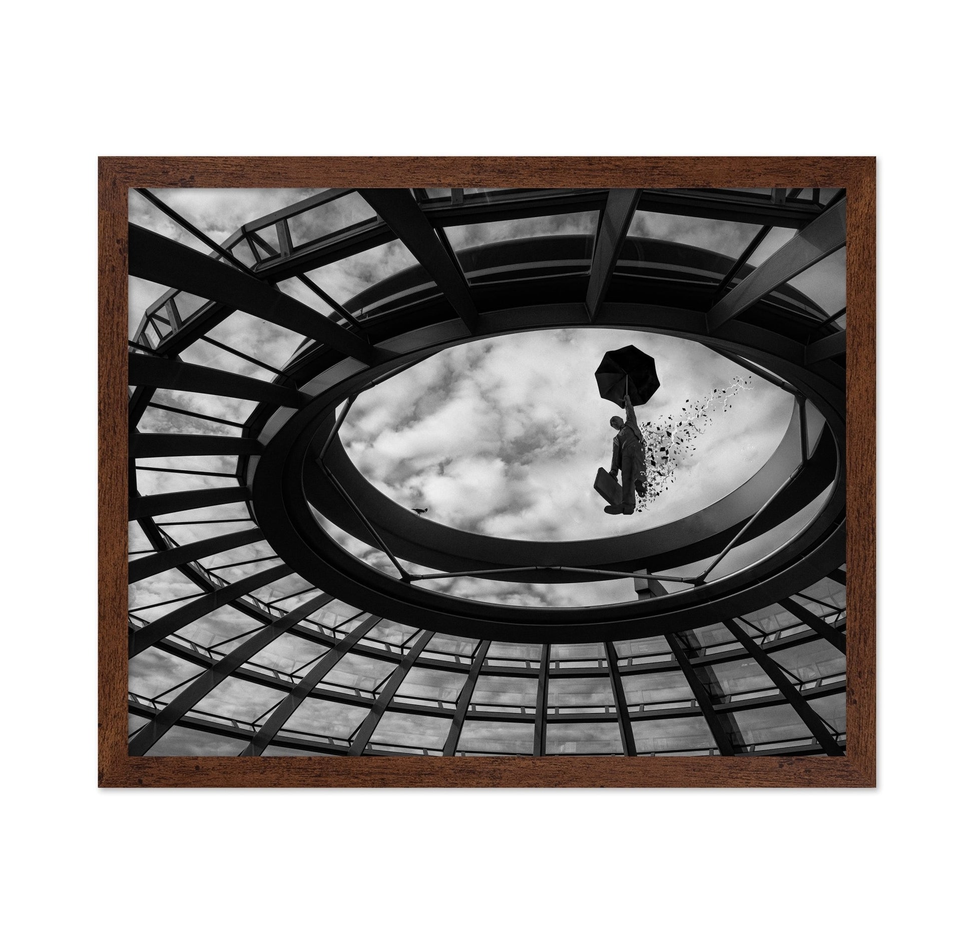 Floating Umbrella Man
