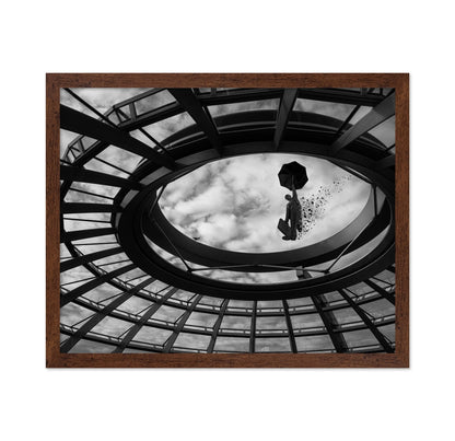 Floating Umbrella Man